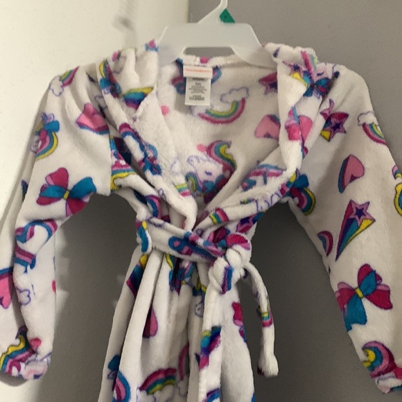 Pre owned bath robe for girls size 6 with hood Nickelodeon - Picture 2 of 3